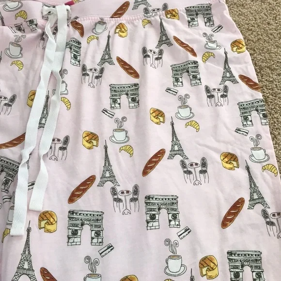 Isaac Mizrahi sleepwear women’s XL pink printed pajama bottom. - Picture 4 of 8